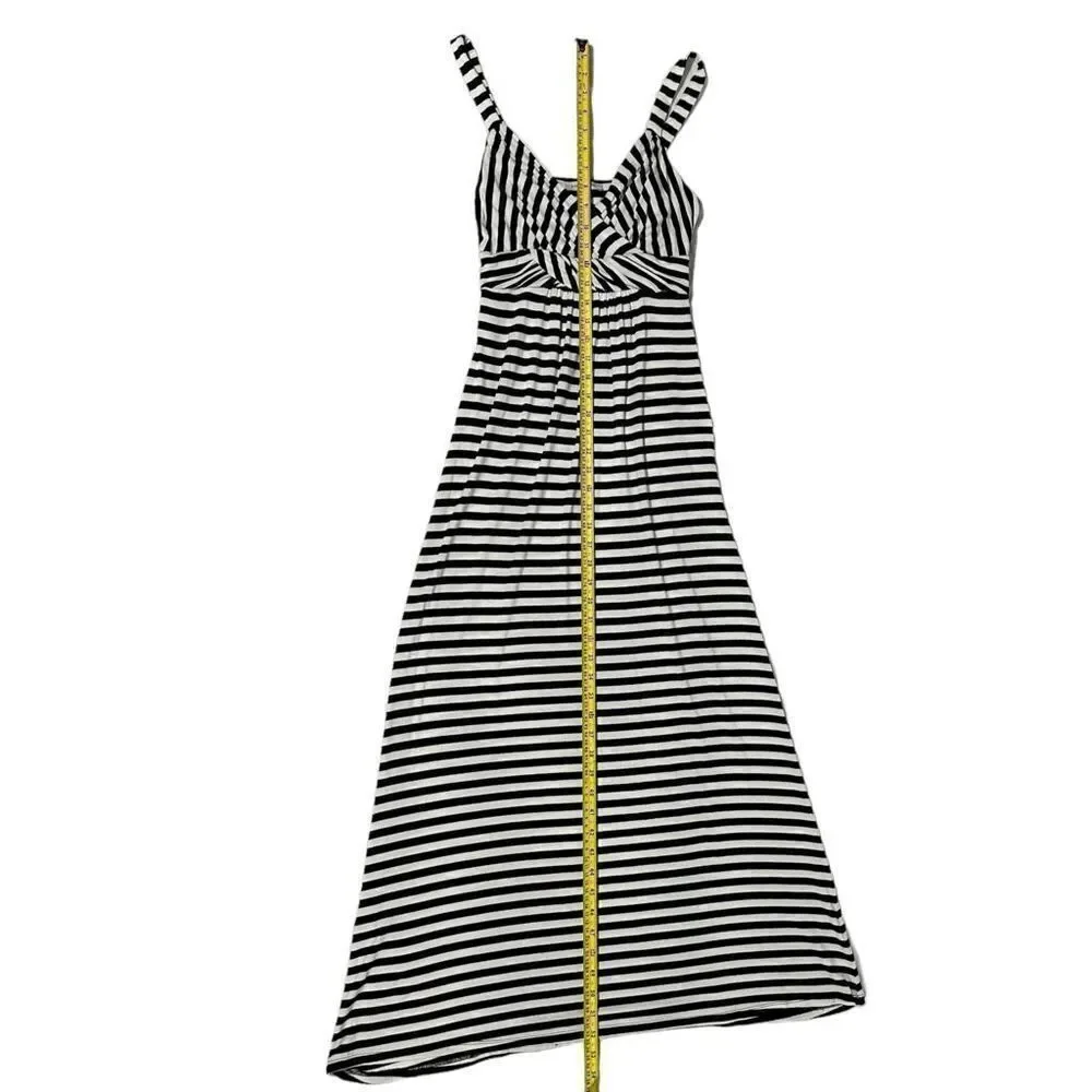Boston Proper Women’s Black & White Stripped Maxi Dress Size XS